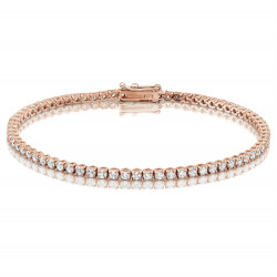 2.45ct Diamond Tennis Bracelets in 18ct Rose Gold
